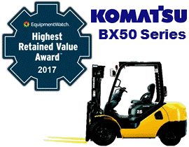 Komatsu BX50 Highest Retained Value Award